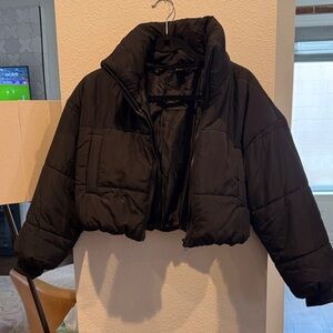 SHEIN Black Puffer Jacket